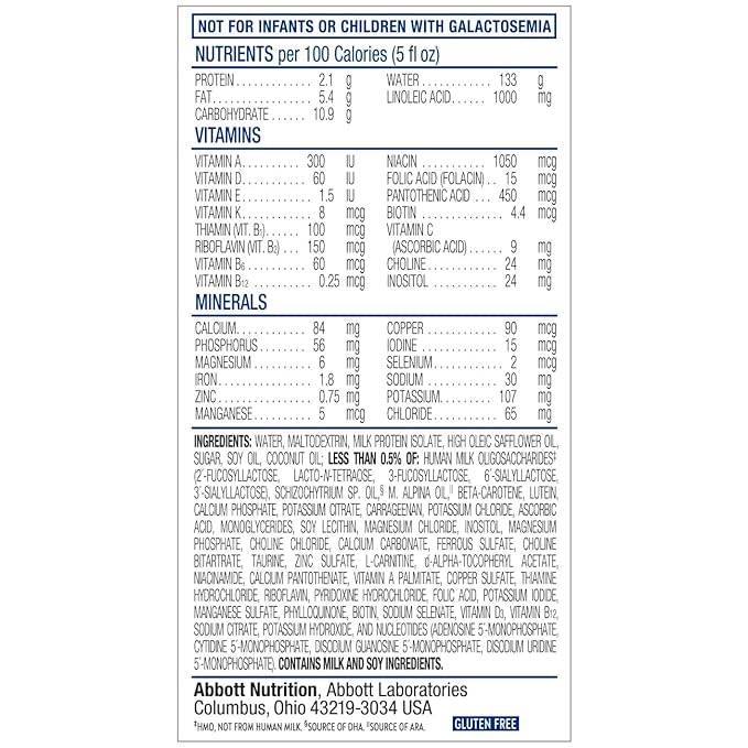 Similac 360 Total Care Sensitive Infant Formula for Fussiness & Gas Due to Lactose Sensitivity, Has 5 HMO Prebiotics, Liquid Baby Formula, Ready to Feed, 8-fl-oz Bottle, Pack of 24