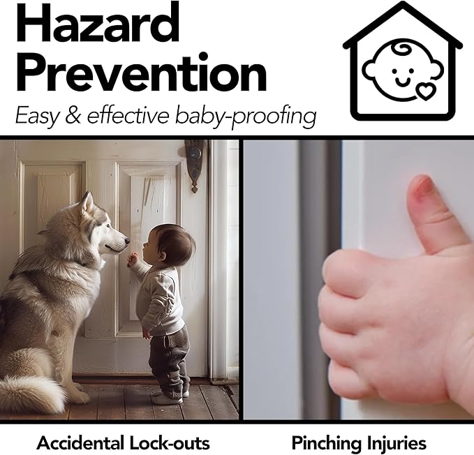 Door Finger Pinch Guard 6 Pack Thick Foam Anti Door Slam Preventer Stopper Silencer Baby Proofing to Keep Doors Open