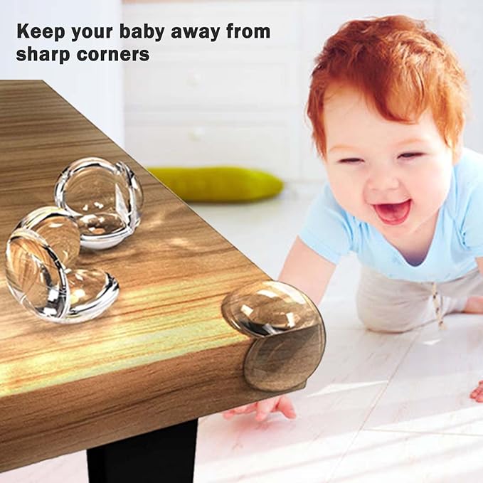 Corner Protectors for Baby,15 PCS Table Corner Potectors for Kids,Clear Baby Proofing Edge Protector with Strong Adhesion,Furniture Corner Protectors (Style 1)