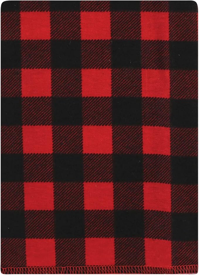 Hudson Baby Unisex Baby Cotton Flannel Burp Cloths Bundle, Christmas Scene, One Size