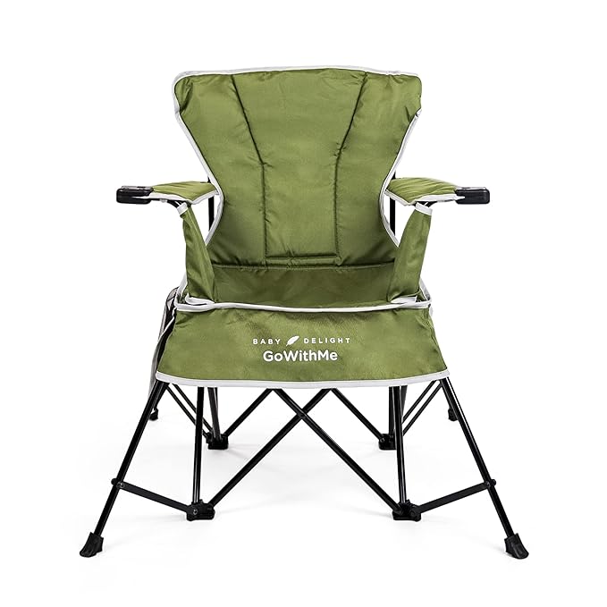 Baby Delight Go with Me Grand Deluxe Portable Chair | for Kids | Indoor and Outdoor | Moss Bud Green