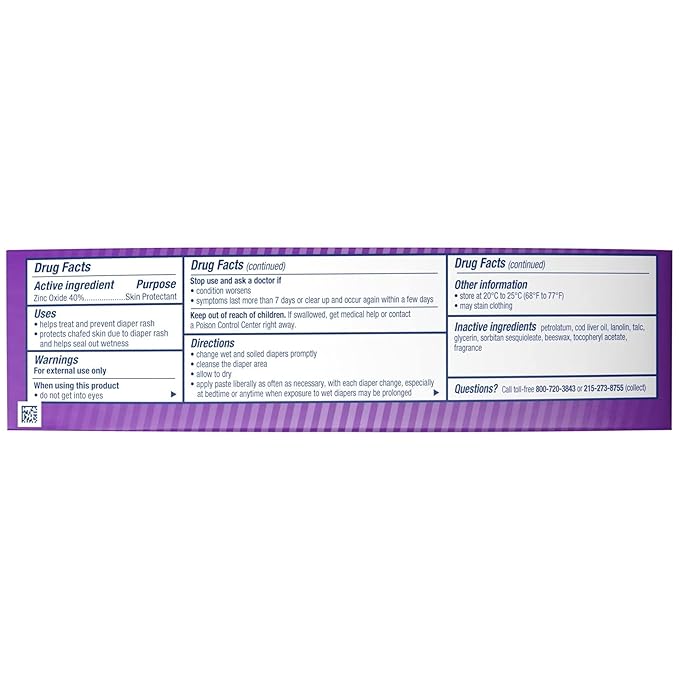 Desitin Maximum Strength Diaper Rash Paste 4 oz tube (Pack of 6)