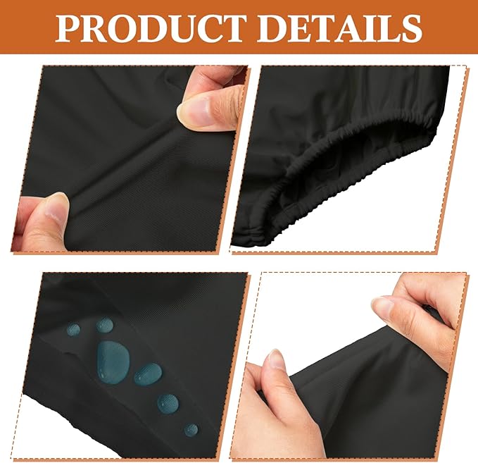 Amylove Swim Diaper Cover for Adult Reusable Diaper for Pool Washable Leak Resistant Waterproof Adult Pull on Cover Pants(Black,1 Piece)