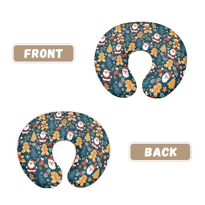 Merry Christmas Baby Breastfeeding Pillow Cover Nursing Cover for Newborn Girls Boys Super Soft and Comfortable for Home, 1 Pack