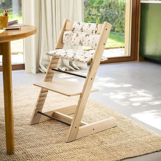Stokke Tripp Trapp High Chair 2, Storm Grey - Includes Chair + Baby Set with Removable Harness for Children 6-36 Months - Adjustable, Ergonomic & Easy to Clean