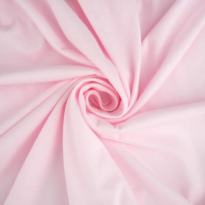 SheetWorld Fitted Baby Bassinet Sheet fits MiClassic 2in1 Stationary & Rock Bassinet 20.5 x 35.5, 100% Cotton Jersey, Hypoallergenic, Butter Soft, Baby Pink, Made in USA