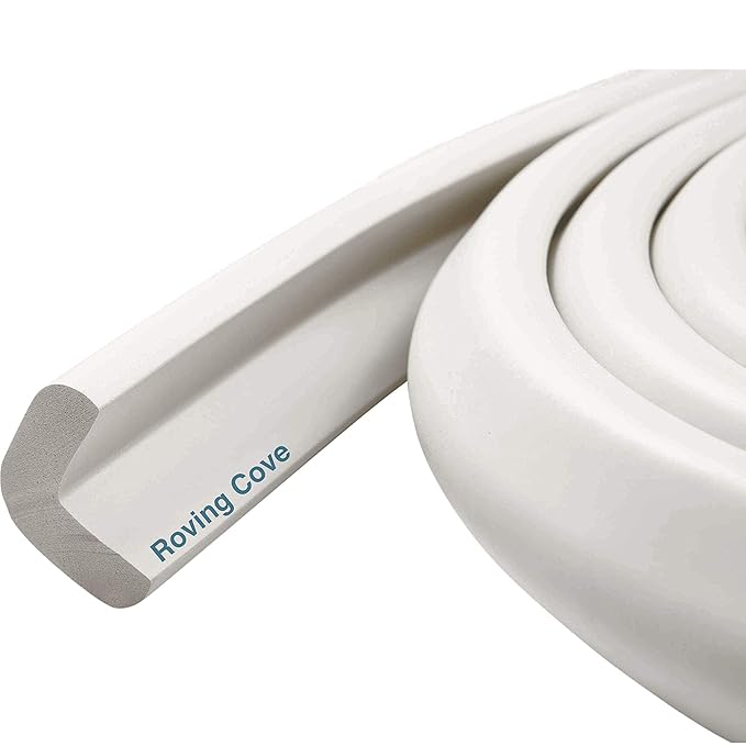 6ft Edge 4 Corners - Bundle & Save - RovingCove HeftyFit Edge Corner Guards, Oyster White