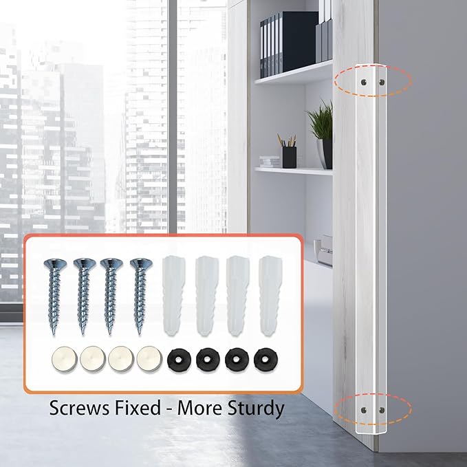 QDYMXUN Clear Screws Installation Wall Corner Protectors, Thickened L-Shaped Furniture Edge Shields & Guards for Sharp Wall, Door Frame, Table (2pcs x 39.4’’L x 1.97’’W)