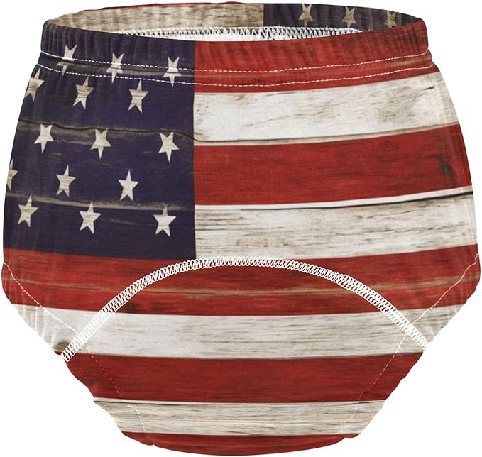Little Girls Potty Training Pants Absorb Water Training Panties for Toddler Boys 3T Vintage American Flag Background