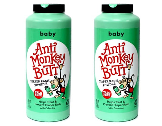 Baby Anti-Monkey Butt Diaper Rash Powder, 6oz. Bottle - by Anti Monkey Butt