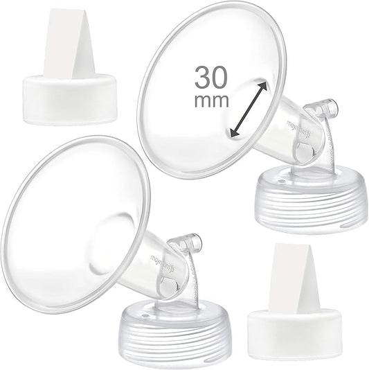 Maymom 30mm Flange Valve Compatible with Spectra S1 S2 9 Plus Not Original S1 Accessories Not Original Pump Parts Replace 30mm Spectra Flange and Duckbill Valve