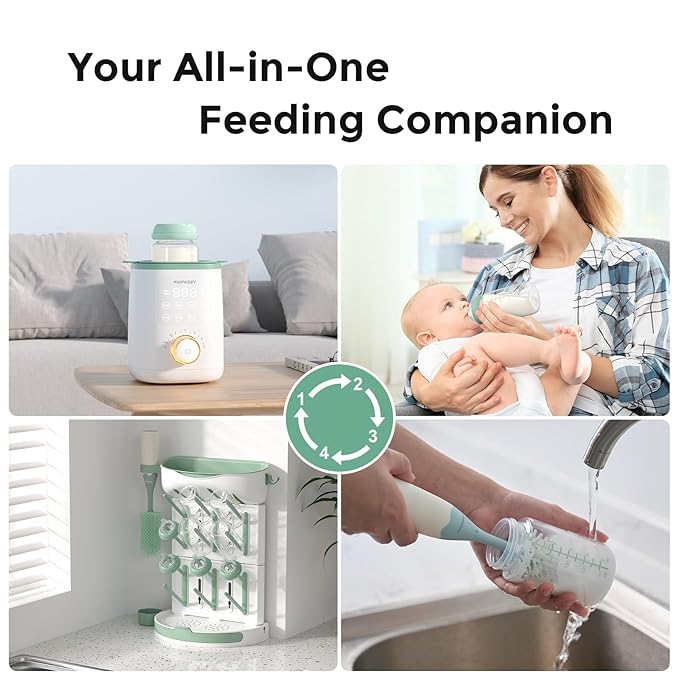 Momcozy Soft Baby Nipple Premium Natural Flow Silicone for Wide-Neck Bottles, BPA-Free, Perfectly Compatible Breast Milk Cooler, Large (Pack of 2)