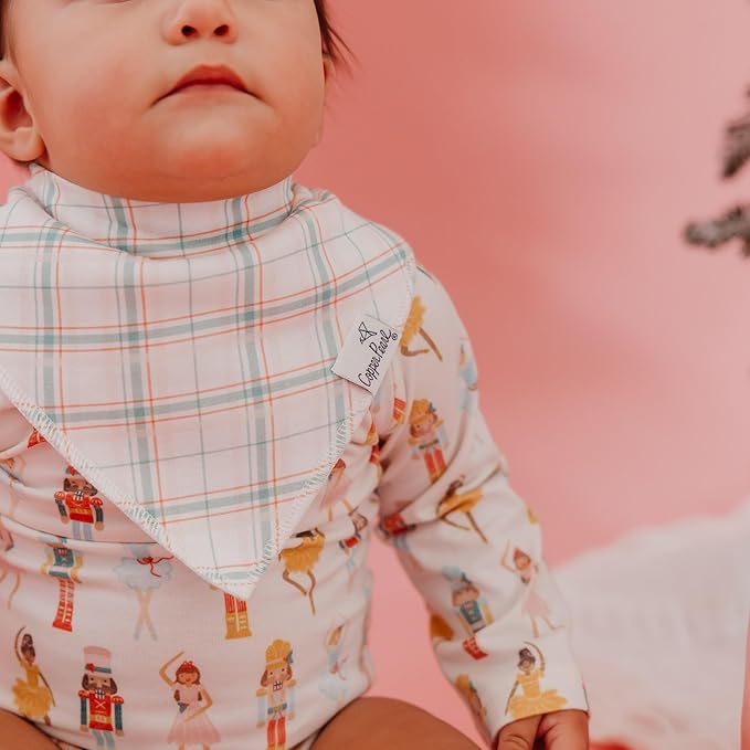 Copper Pearl Baby Bandana Bibs, 4 Pack