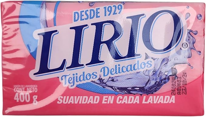 New 801252 Lirio Laundry Soap 400G Pink (-Pack) Laundry Detergent Cheap Wholesale Discount Bulk Cleaning Laundry Detergent Baby Oil