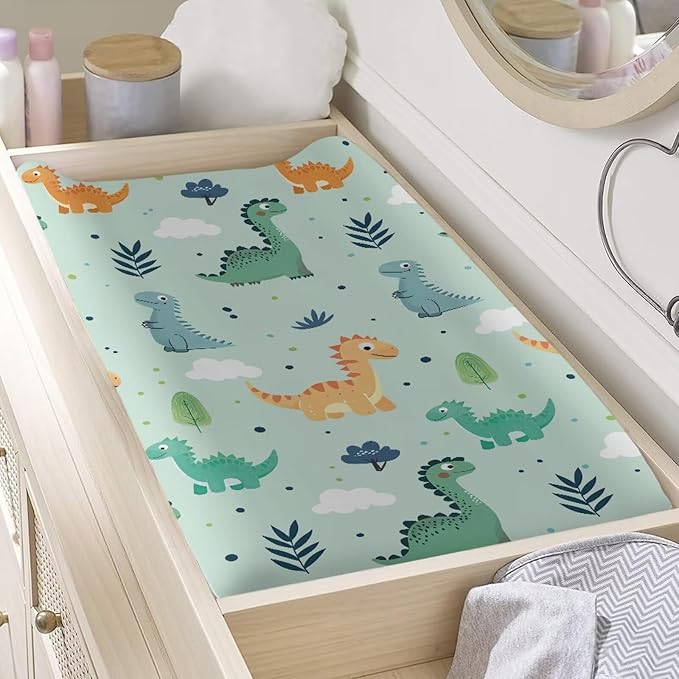 Changing Pad Covers for Boys Girls Carddle Sheet Set for Baby Boys Girls Breathable & Washable Cover