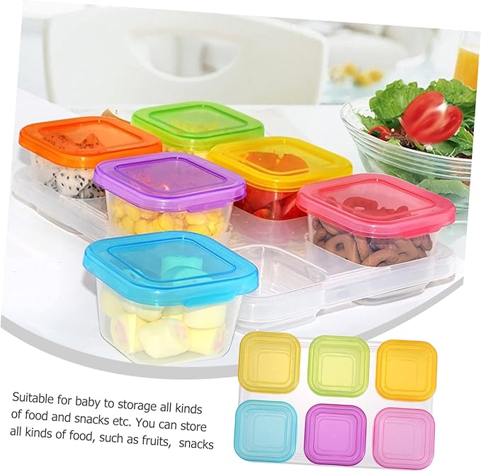 Toddmomy 1 Food Storage Boxes with Lids Microwave Safe Containers Portable Snacks Jars for Food Cases for Healthy Meals the Go