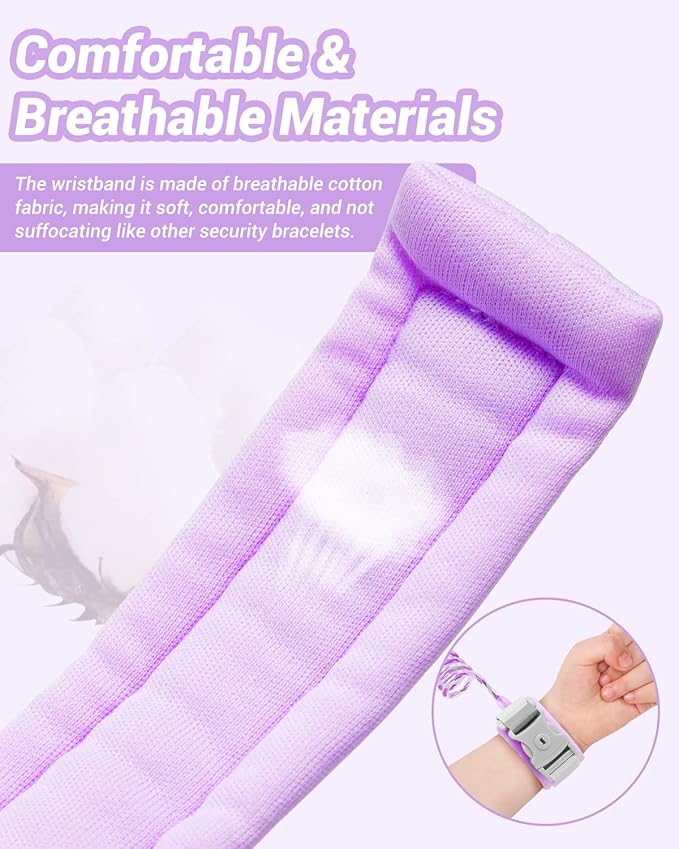 Dr.meter Anti Lost Wrist Link, Purple + Blue