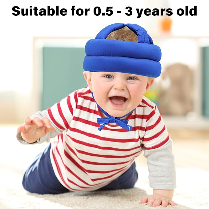 Baby Safety Helmet Baby Head Protector No Bumps for Running Walking Crawling, Safety Head Adjustable Protective Cap Headguard Hat