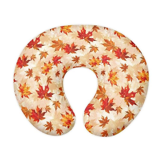 Thanksgiving Maple Baby Girls Boys Nursing Pillow Cover Baby Breastfeeding Slipcover Newborn Safety and Comfy Cover Baby Mom Essentials, 2 Packs