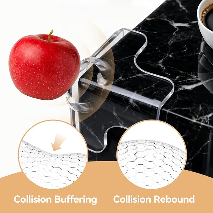 12 PCS Corner Protectors for Baby, Transparent Corner Protectors, Baby Proof Corners and Edges for Wood, Aluminium, Glass, Metals, Marble, Concrete, Edges & Sharp Corners, Which Adopt an Airbag Design