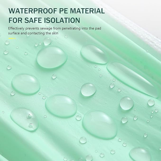 20 Pack Disposable Toilet Seat Cover Waterproof Non-Woven Fabric, Disposable Toilet Seat Covers for Travel, Disposable Seat Covers for Outing Hotel Hospital Public Toilet (Double Layer Green)