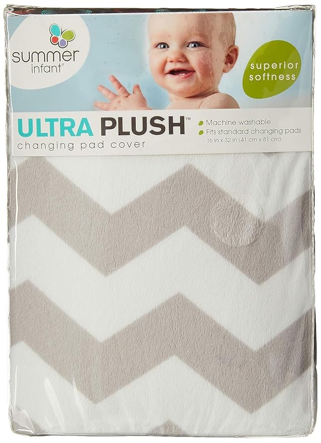 Summer Infant Ultra Plush Changing Pad Cover, Chevron