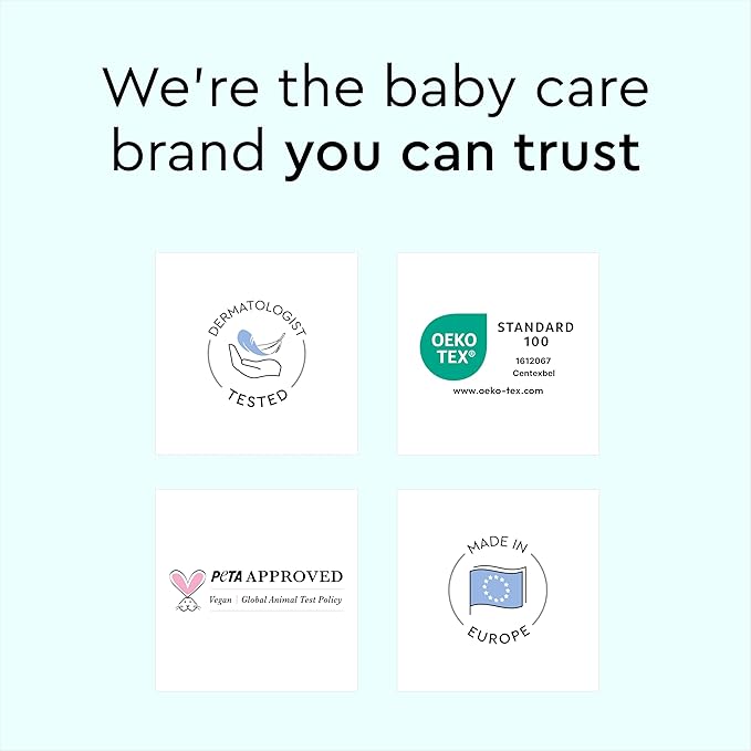 LILLYDOO Baby Swim Diapers - Size Small (13-24 lbs), Half-Monthly Supply (40 Count), Blue Whales Design, Skin-Friendly, Perfume- & Chlorine-Free, Hypoallergenic, Dermatologist Tested, Oeko-TEX®