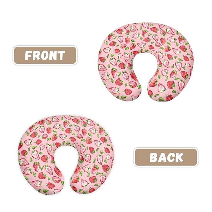 Lemon Nursing Pillow Cover for Baby Girl, Soft Removable Breast Feeding Pillow Cover, Nursing Pillow Cases Fit Standard Nursing Pillow