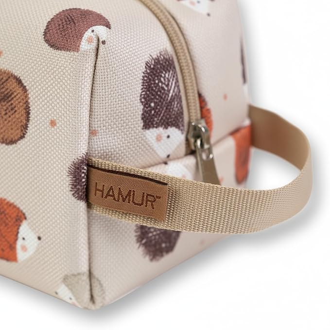 HAMUR HOME Reusable Wet Dry Bag – Water-Repellent Travel Organizer with Protective Inner Lining for Baby Diapers, Swimwear, Gym Clothes, or Toiletries, Urchin Wet Dry Bag
