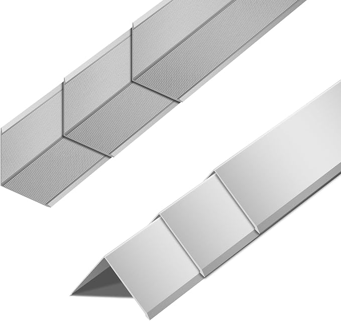 6pcs Metal Aluminum Steel Corner Guards 48” Metal Wall Corner Protector Guard for Walls (1.2 x 1.2 x 48 inch)