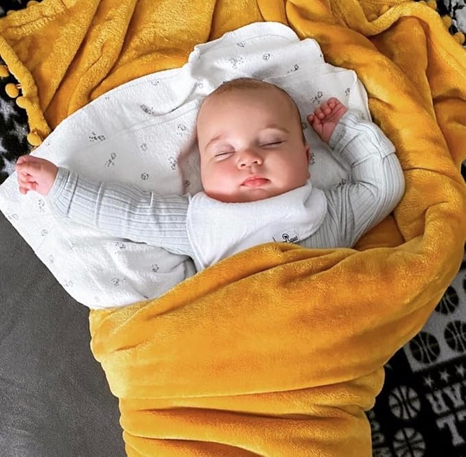 DiaperSquad's 100% Organic Cotton Baby Drool Bibs, Super Absorbent & Adjustable Baby Bibs for Drooling and Teething