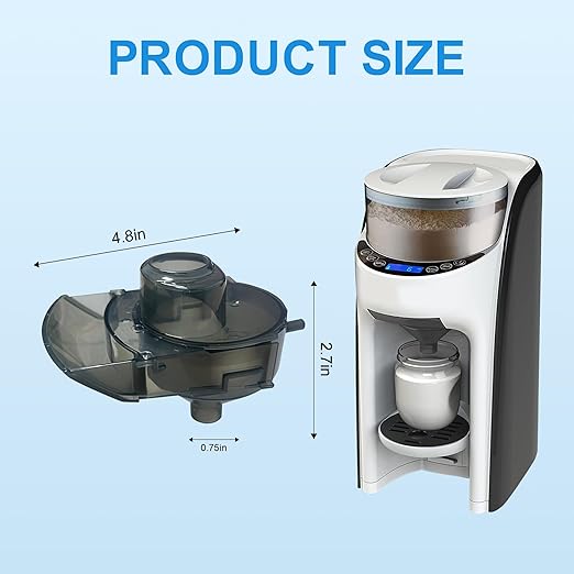 Replacement Funnel Compatible with Baby Brezza Formula Pro Advanced, Replacement Funnel and Cover, Not Fit Formula Pro MINI Mixer Machine, Grey (3 Pack)