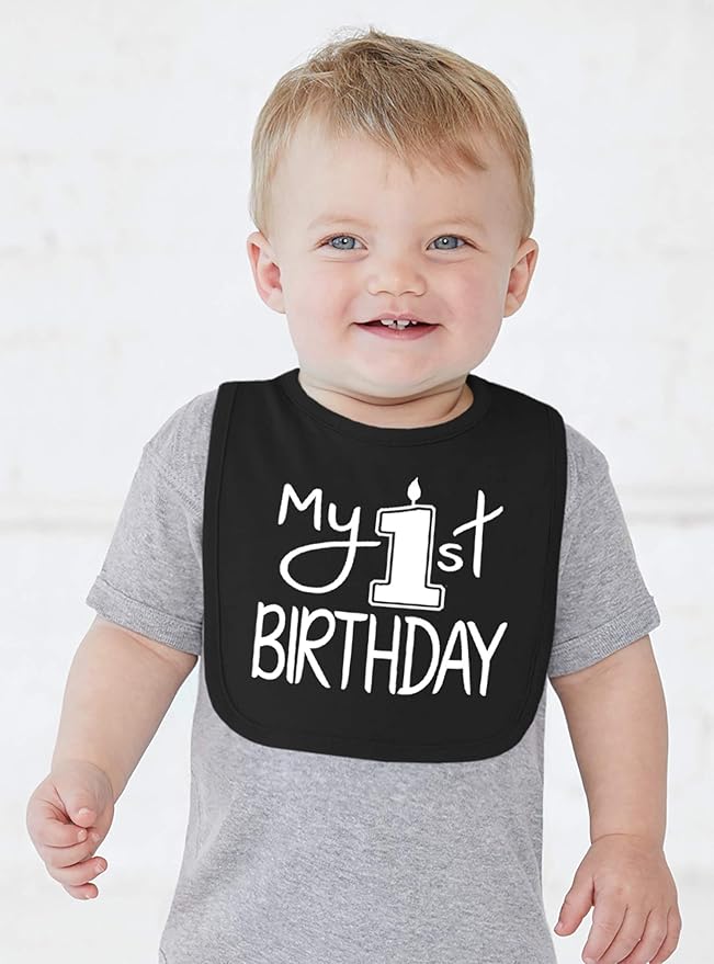 Aiden's Corner Handmade Cute Baby Boy Girl First Birthday Smash Cake Bibs My 1st Birthday Bib