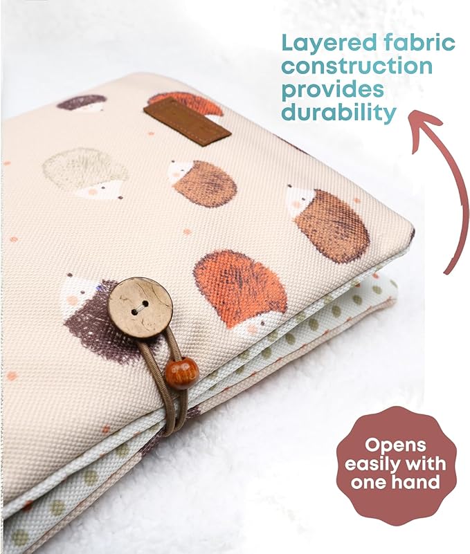 HAMUR Baby Diaper Bag Organizer – Compact & Foldable Stroller Pouch for Newborn Essentials | Travel-Friendly | Fits Boys & Girls (Urchin)