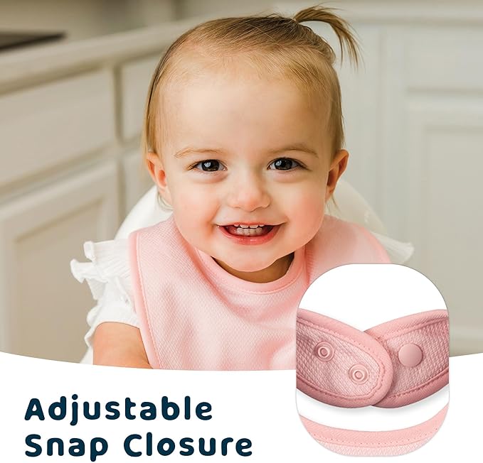 Tiny Twinkle Baby Feeding Bibs - Waterproof and Absorbent Infant Drool and Feeding Baby Bibs