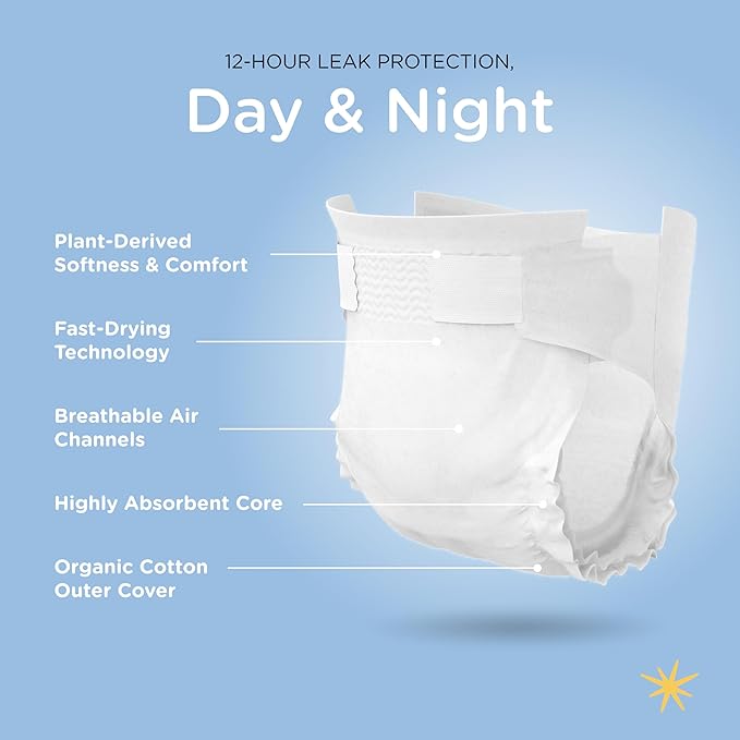 Our Diapers | The First EWG Verified & Microbiome-Friendly Diaper | Size 5 (27-35 lbs) 132 Count | 12-Hour Leak Protection | Made with Organic Cotton & Plant-Derived Materials | Totally Chlorine Free