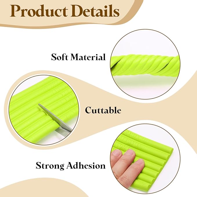 uxcell Bunk Bed Ladder Pad, 16.4ft NBR Self-Adhesive Corner Edge Protector Soft Furniture Corner Guard for Ladder Table Desk Edge, Grass Green