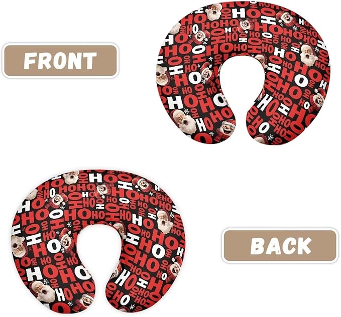 Christmas Nursing Pillow Cover Breastfeeding Pillow Covers for Breastfeeding Mom Hidden Zipper Design U-Shaped Pillow Covers Soft and Skin-Friendly, Santa Claus Sanowman HoHo
