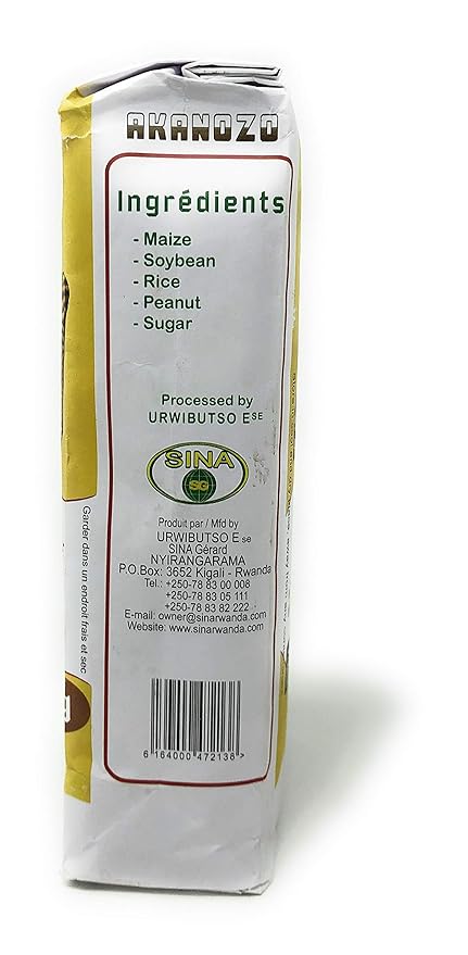 Akanozo "Composite Flour" (Ifu y'imvange)2.2 lbs or 1 kg. Nutritious Porridge Flour. Best for Children