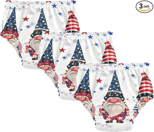 Baby Girls Potty Training Toilet Pants Reusable Nighttime Training Pants for Kids 2T 3 Cute Gnomes