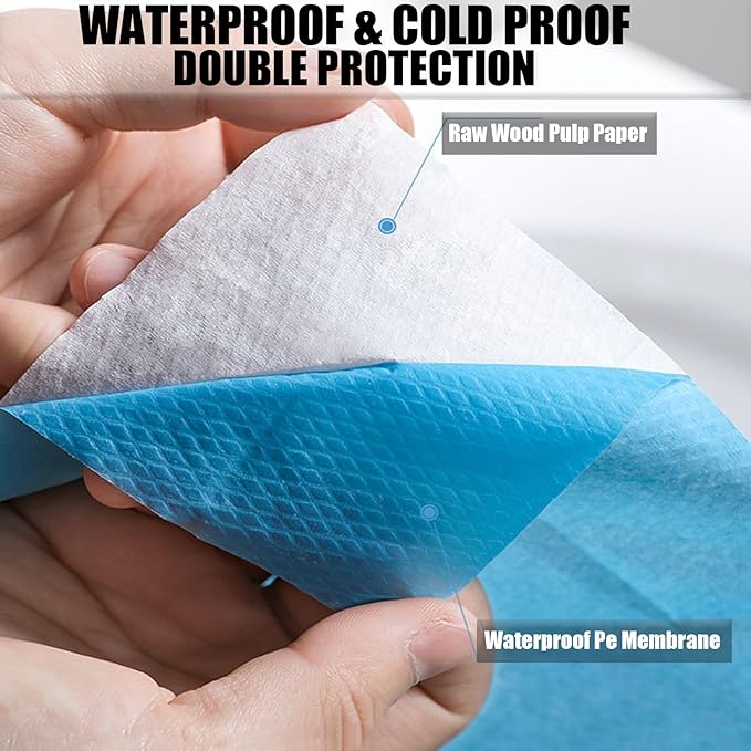 Rgqphantom 80 Pack Toilet Seat Covers Disposable 16x24 Inch XL Portable Toilet Liners Travel Seat Cover for Outdoors,Hotel, Hospital, Travel, Public Toilet Seat Cover (80pack, BLUE)