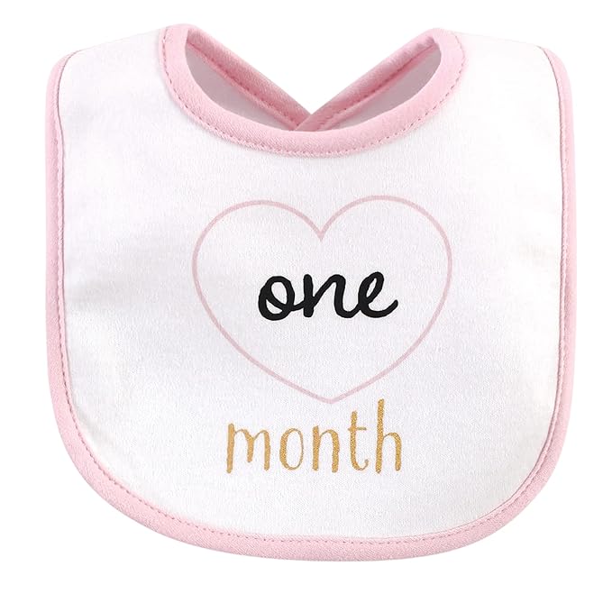 Hudson Baby Unisex Baby Cotton Bibs, Hello World, One Size
