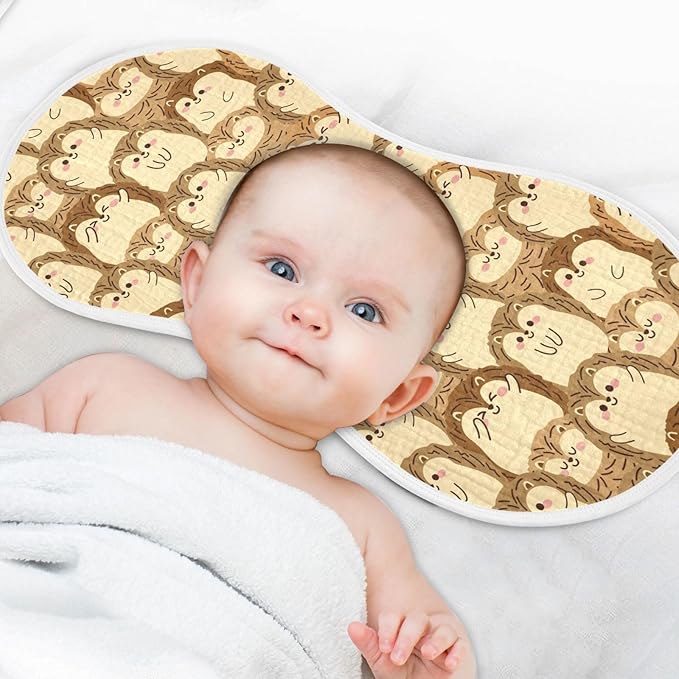 vvfelixl Cute Hedgehog Burp Cloths for Baby Boy Girls Baby Washcloths Burp Rags 1 Pack