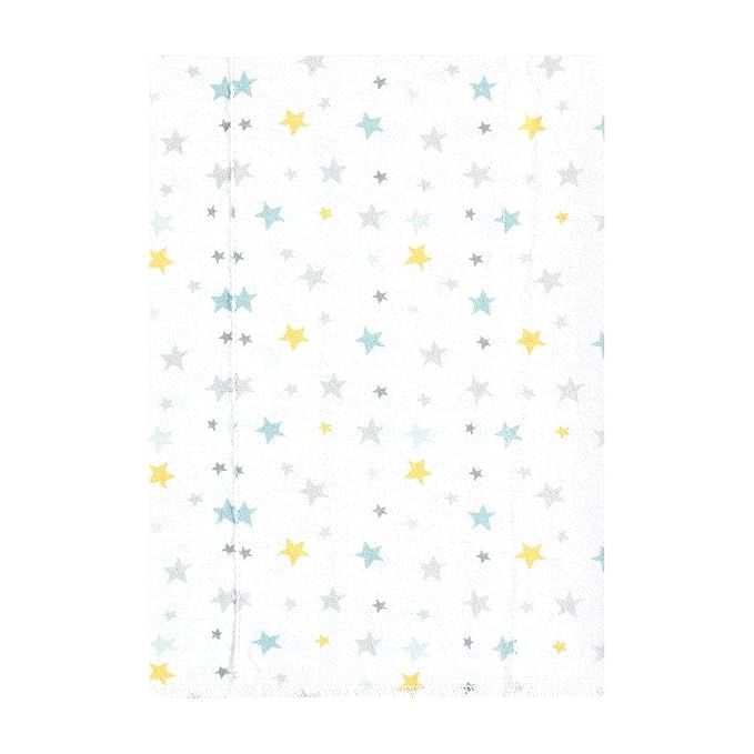 Hudson Baby Unisex Baby Cotton Flannel Burp Cloths, Boy New Elephant 7-Pack, One Size