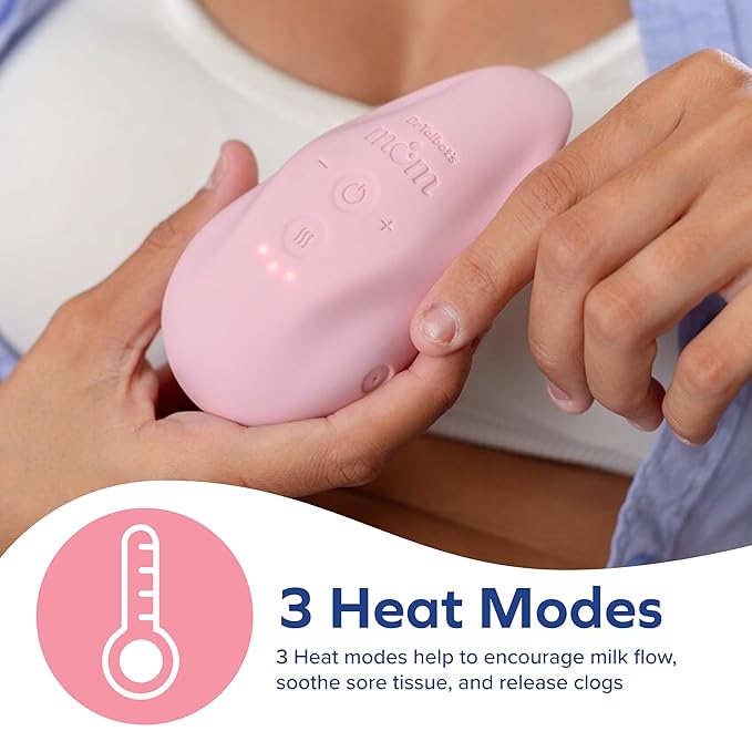 Dr Talbot's Mom Lactation Massager - Adjustable Heat and Vibration Modes - Includes Storage Bag and USB Cord - Breastfeeding Essentials