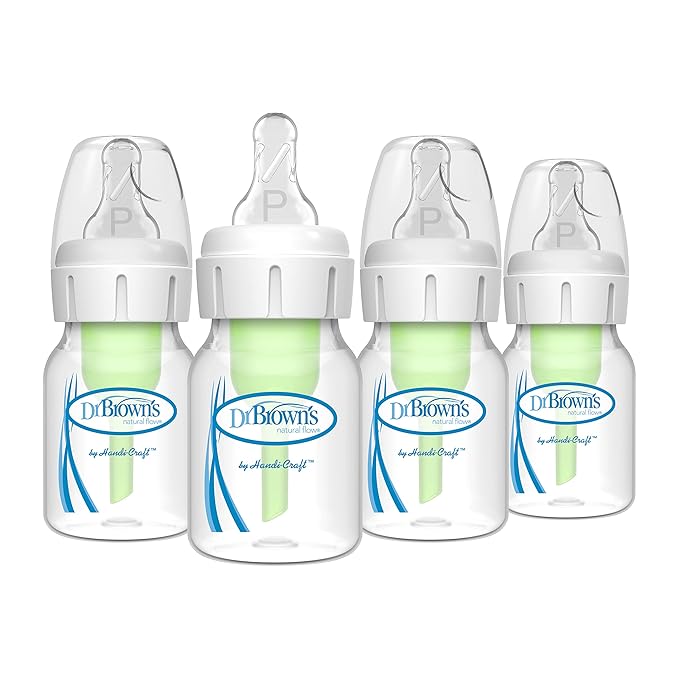 Dr. Brown's Anti-Colic Preemie Baby Bottles, Formula Mixer, 60ml 4 Pack, 36oz Pitcher