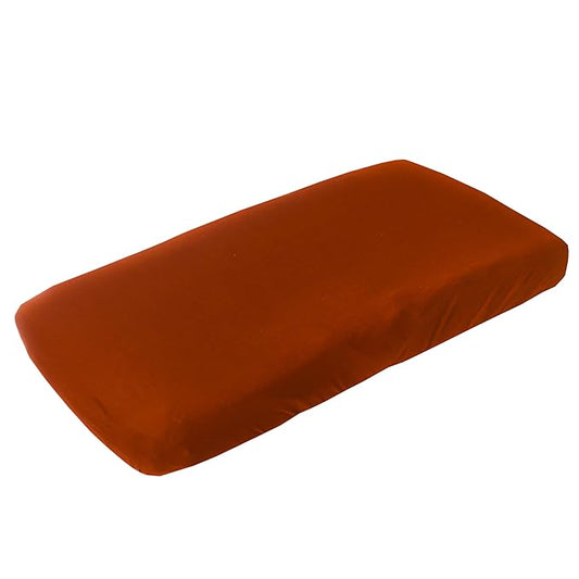 Premium Knit Diaper Changing Pad Cover Rust by Copper Pearl