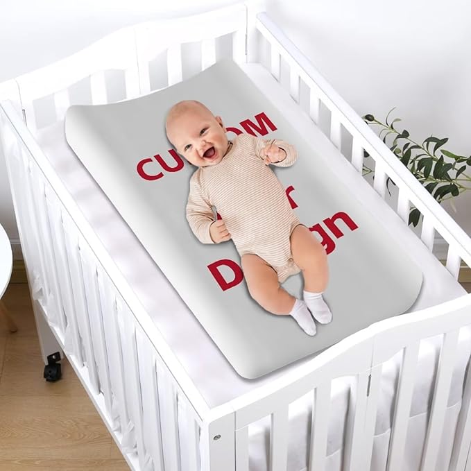 Custom Changing Pad Cover Add Your Design Here for Soft Skin-Friendly Changing Table Sheets for Baby Boy and Baby Girl, Personality