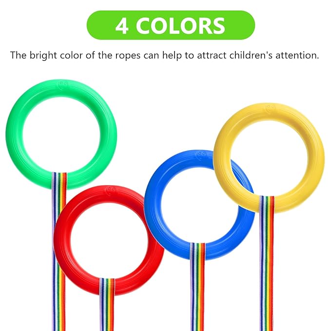Toyvian Preschool Walking Rope with Handles Detachable Safety Line for Toddlers Kids Daycare Kindergarten Anti-Lost Traction Rope 12 Pcs Set