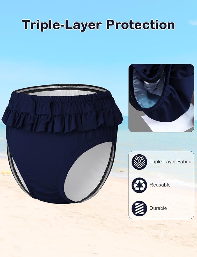 Youth Special Needs Reusable Swim Diapers Swimwear for Incontinence Diaper Covers Waterproof,Leakproof